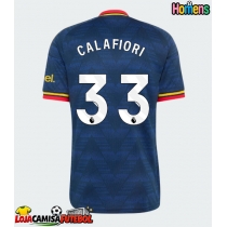 Camisa de Futebol Arsenal Riccardo Calafiori #33 Equipamento Secundário 2026-27 Manga Curta